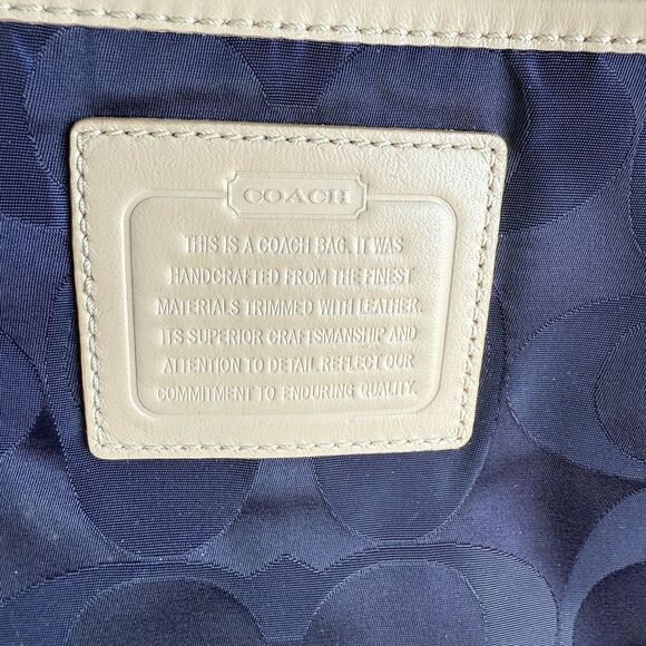 Coach Navy Legacy Weekend Nylon Tote - Picture 3 of 9